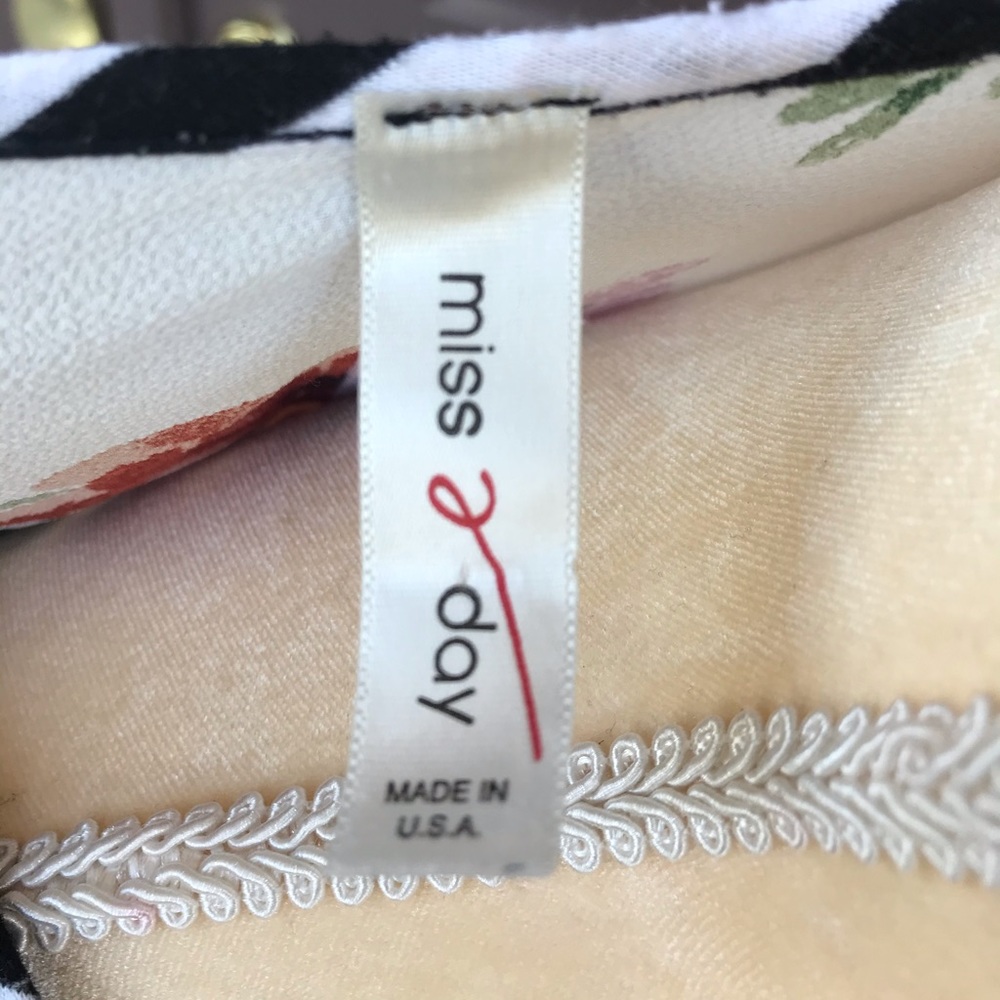 Miss 2 Day Floral Stripe Print Kimono - Picture 4 of 8